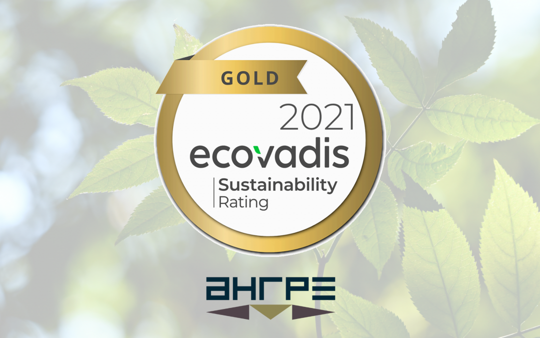 AHRPE obtient la médaille d’or EcoVadis  pour la 3ème année consécutive