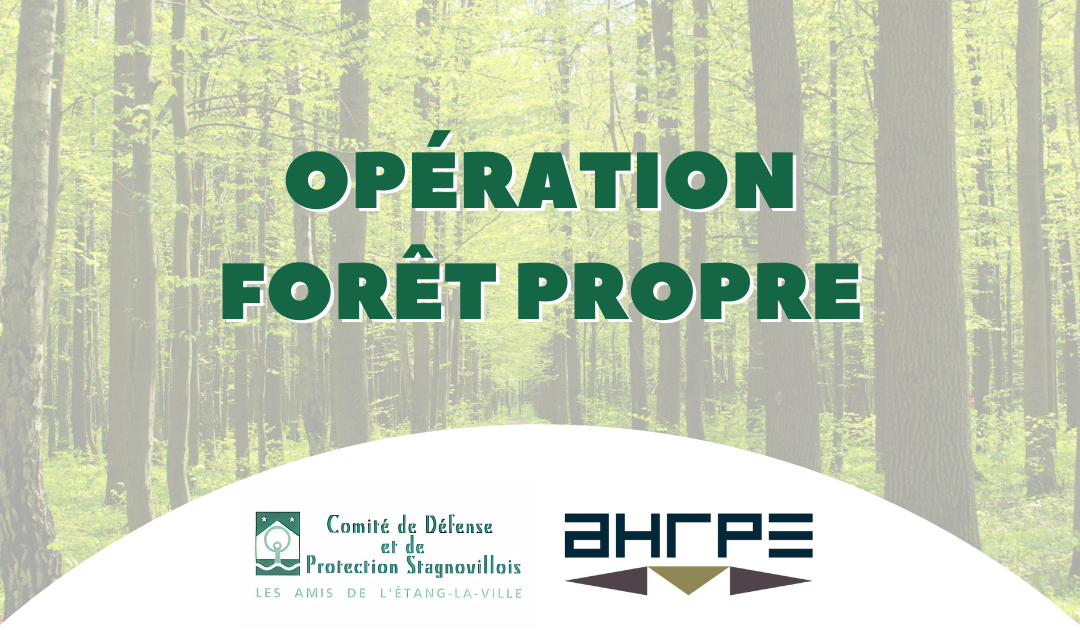 AHRPE soutient l’opération Forêt Propre  organisée par l’association Les amis de l’Étang-la-Ville